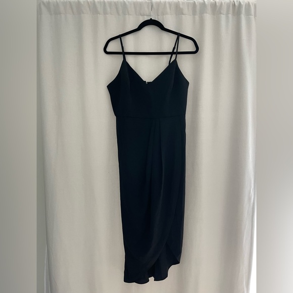 Lulus | Dresses | Womens Lulus Reinette Black Midi Dress | Poshmark